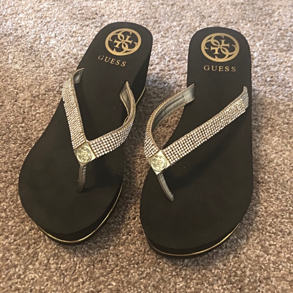 Guess Wedge flip flops